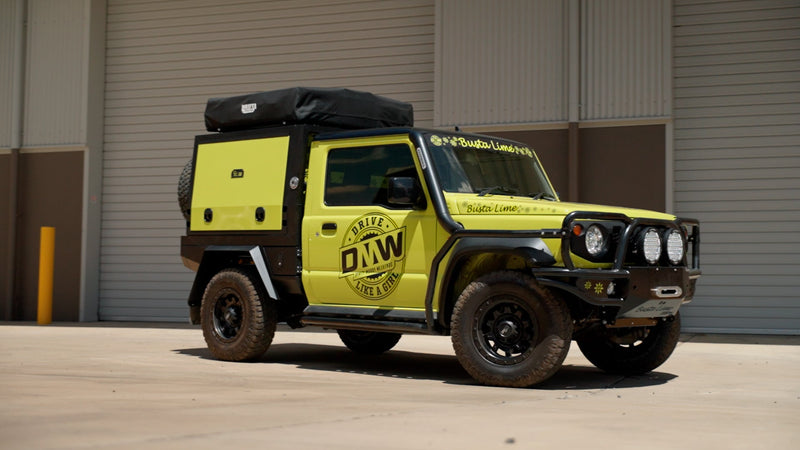 Load image into Gallery viewer, Suzuki Jimny Conversion with Mini XTR Tray/Canopy and Extras - DMW