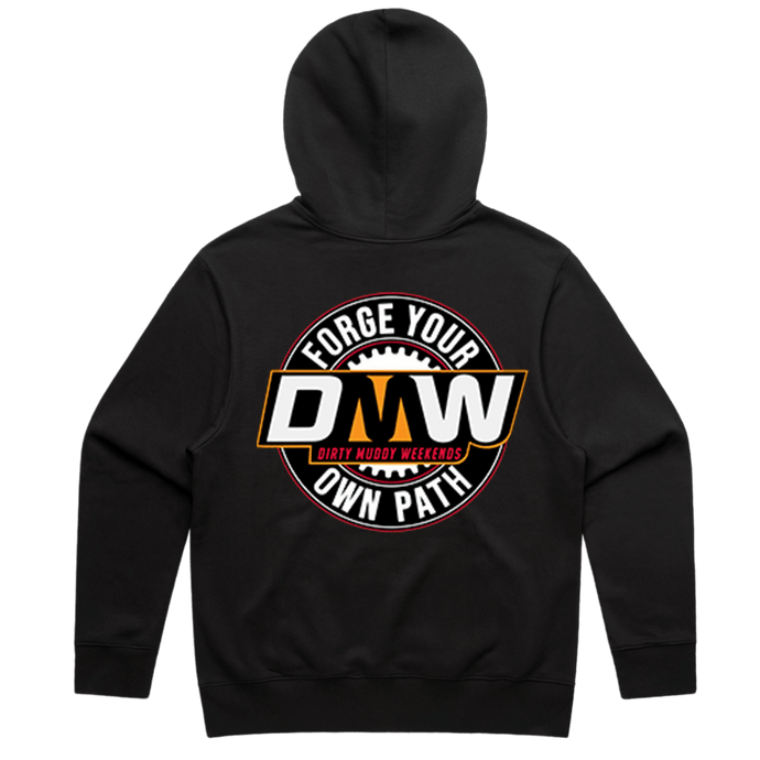 RED/ORANGE FORGE YOUR OWN PATH UNISEX ADULT HOODIE - DMW
