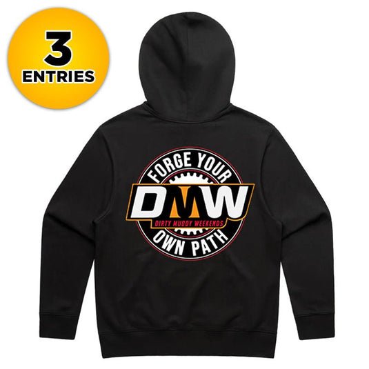 RED/ORANGE FORGE YOUR OWN PATH UNISEX ADULT HOODIE - DMW