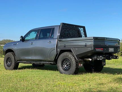 The Nissan Y62 Patrol dual cab makes for an excellent touring vehicle. With its big V8 engine, large interior space and significant cost savings over alternative large wagons.