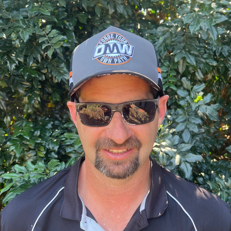 Load image into Gallery viewer, DMW Forge Your Own Path Trucker Cap - DMW
