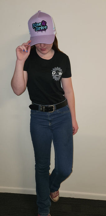 DMW GEAR ICON - LADIES CAP SLEEVE T - SHIRT - DMW