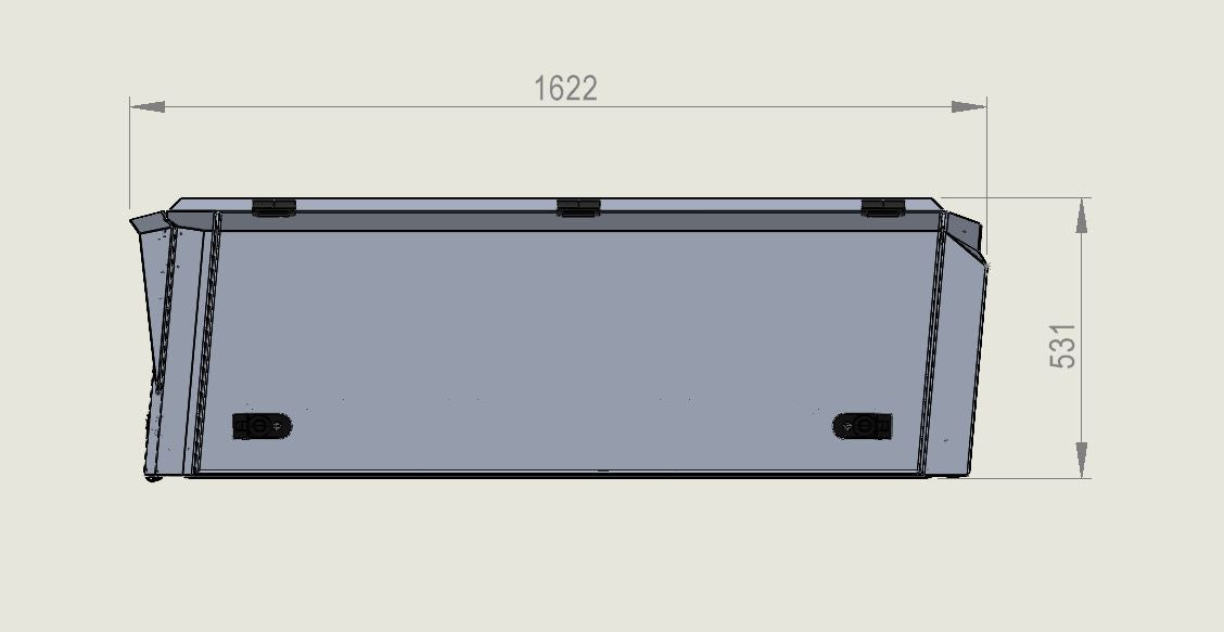 DMW Next-Gen Ford Ranger Styleside Tub Topper 2022+