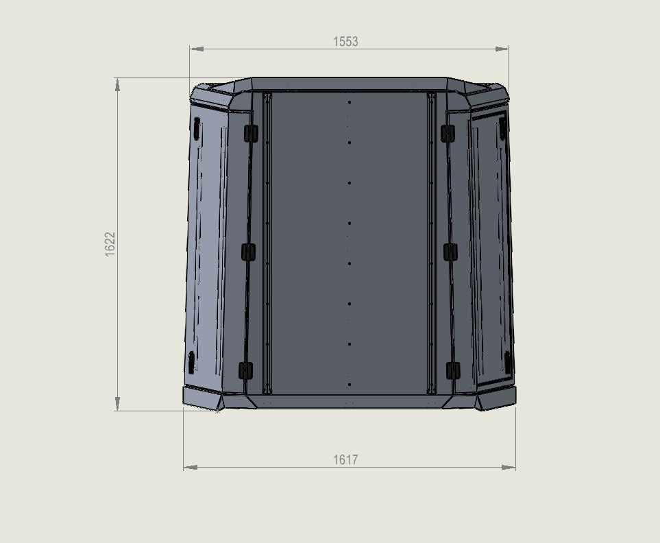 DMW Next-Gen Ford Ranger Styleside Tub Topper 2022+