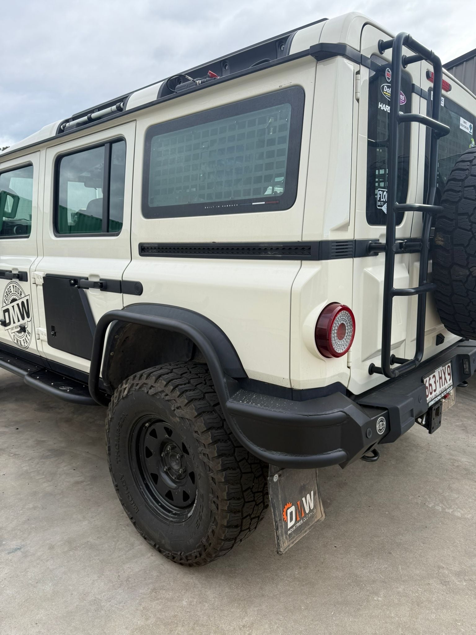 Hpdc Rear Rails DMW Ineos Rear Protection Rails with Bar Corners