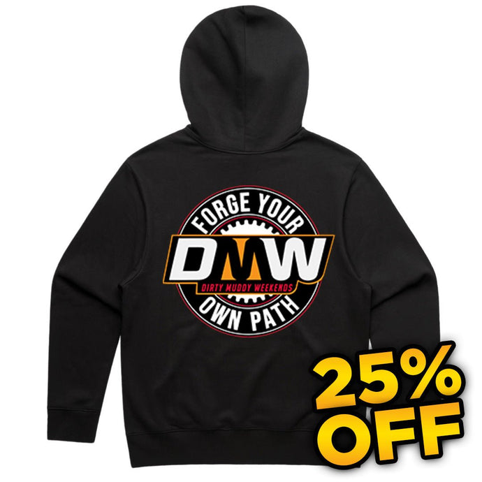 Red/Orange 'FORGE YOUR OWN PATH' Unisex Adult Hoodie - DMW