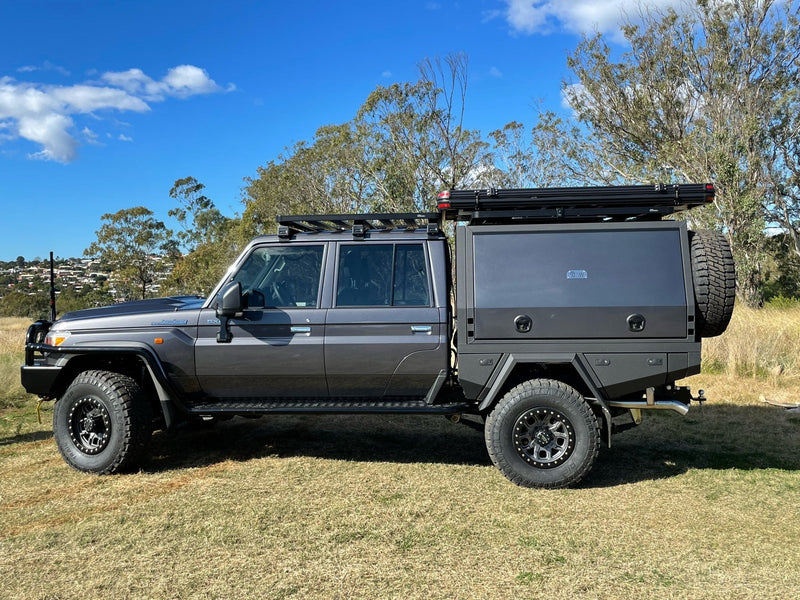 Load image into Gallery viewer, For those needing even more stability and load distribution, a 600mm chassis extension takes it to the next level, further enhancing towing capability and overall drivability, especially when carrying heavy loads or towing long distances.
