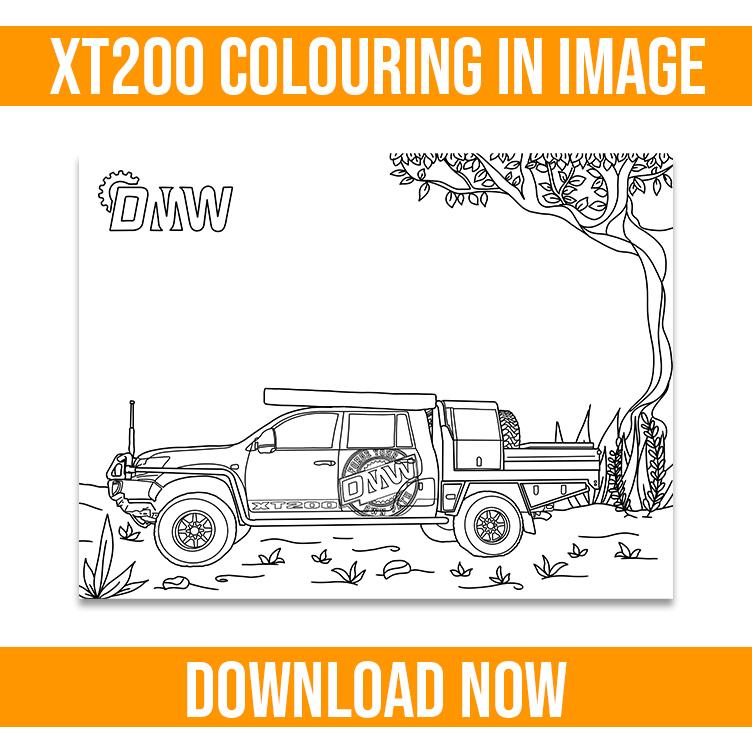 Load and play video in Gallery viewer, Kids DMW Green XT200 Colouring In Image

