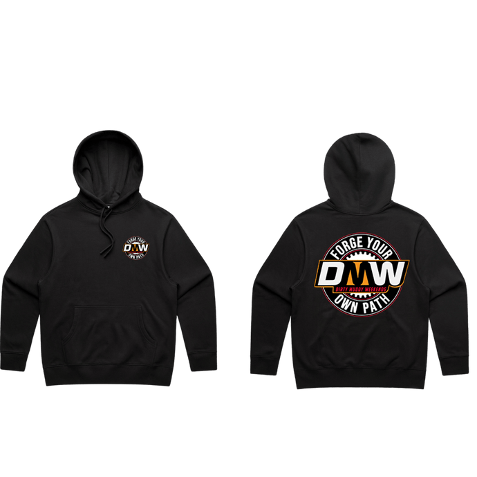 RED/ORANGE FORGE YOUR OWN PATH UNISEX ADULT HOODIE - DMW