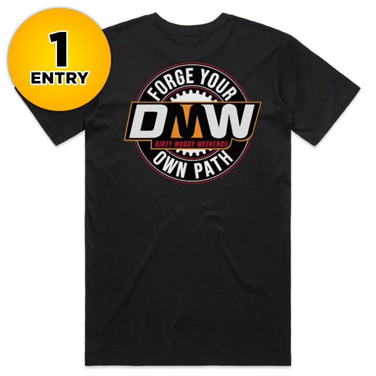 Load image into Gallery viewer, RED/ORANGE FORGE YOUR OWN PATH UNISEX ADULT T-SHIRT - DMW
