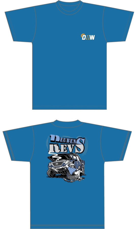 REUBEN REVS' T-shirt Artic Blue